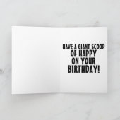 AUSWAHL DER EISKRAUENKARTE AM GEBURTSTAG KARTE (Innenseite)