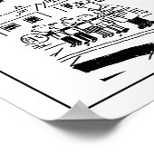 Auswahl der Funny Lollipop Man Cartoon Poster (Ecke)