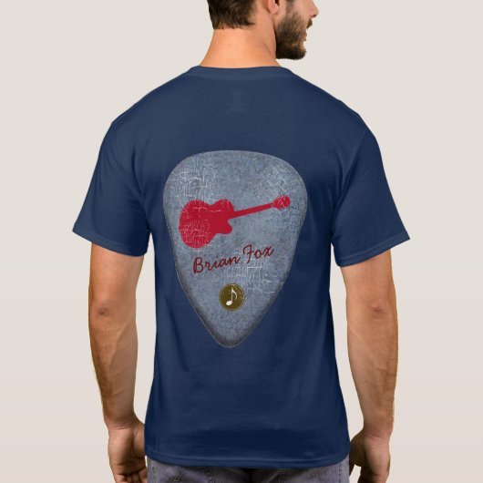 Auswahl der Gitarre T personalisiert T-Shirt (Rückseite)