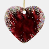 Auswahl der Liebe mit der KJV Bible Verse Keramik Ornament (Hinten)