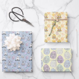 Auswahl der Osterdesigns Geschenkpapier Set
