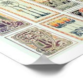 Auswahl der Paneeldesigns, Platte IX aus "Moderne" Poster (Ecke)