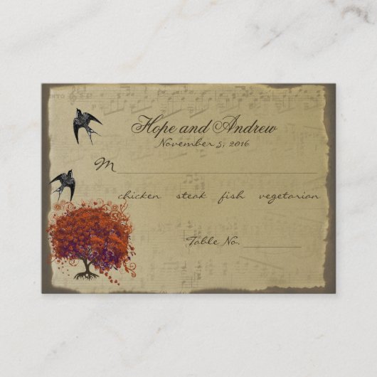 Auswahl der Platzkarte des Roten Herzens (Vorderseite)