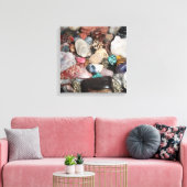 Auswahl der polierten Steine Leinwanddruck (Insitu (Wohnzimmer))
