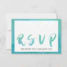 Auswahl der RSVP-Karte für die Wasserfarbenkalligr RSVP Karte