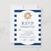 Auswahl der Speisekarte RSVP Karte (Vorderseite)