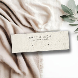 AUSWAHL DER WHITE GRAY TERRAZZO STUD-OHRENANZEIGE MINI VISITENKARTE