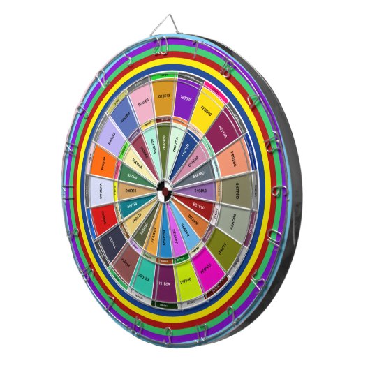 Auswahl des Farbhex-Codes für Designer Dartscheibe (Vorderseite rechts)