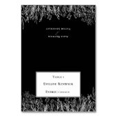 Auswahl des Menüs "Black Greenery" für faltbare Pl Tischnummer (Vorderseite)