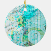 Auswahl des Mixed Media Round-Geschenkes für die F Keramik Ornament (Hinten)