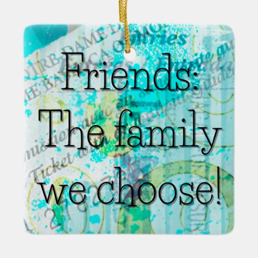 Auswahl des "Mixed Media Square"-Geschenktafels fü Keramikornament (Vorderseite)