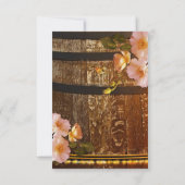 Auswahl des Wine Themed Menu Wedding RSVP Card Einladung (Rückseite)