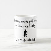 Auswahl-Ehefrau-oder Gebirgsradfahren Kaffeetasse (Mittel)