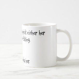 Auswahl-Ehefrau-oder Gebirgsradfahren Kaffeetasse