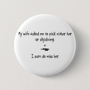 Auswahl Ehefrau oder Skydiving Button