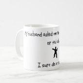 Auswahl-Ehemann oder Tai-Chi Kaffeetasse (Vorderseite Links)