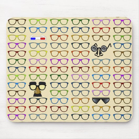 Auswahl- Flüchtiges Brillenmuster Mousepad (Vorne)