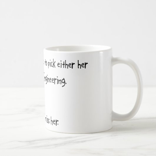 Auswahl-Freundin oder Luftfahrttechnik Kaffeetasse (Rechts)