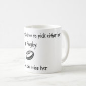 Auswahl-Freundin oder Rugby Kaffeetasse (VorderseiteRechts)