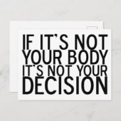 Auswahl für ProChoice Quote Pro Postkarte (Vorne/Hinten)