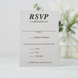 Auswahl für Ski-Coupé RSVP Karte