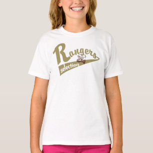 Auswahl klassischer Retro-Vintager Ränder T-Shirt