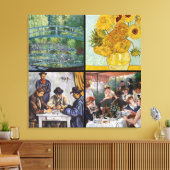 Auswahl verschiedener impressionistischer Meisterw Leinwanddruck (Insitu (Wohnzimmer))