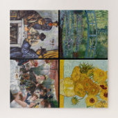 Auswahl verschiedener impressionistischer Meisterw Puzzle (Horizontal)