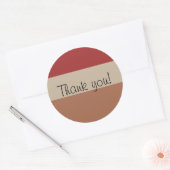 Auswahl von drei Farbpaletten Danke Aufkleber (Umschlag)