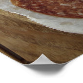 Auswahl von Feinkäse und Wurstwaren Poster (Ecke)