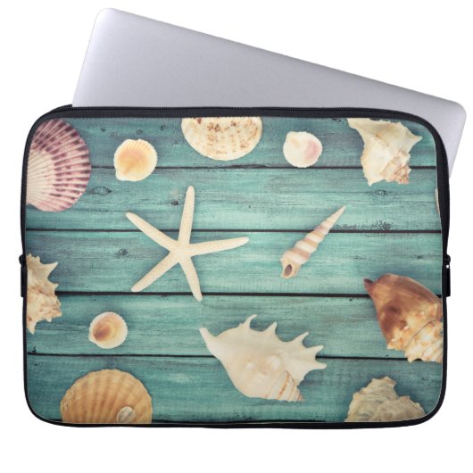 Auswahl von Seashells Laptopschutzhülle (Vorderseite)