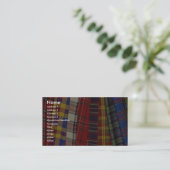 Auswahl von Tartans Visitenkarte (Stehend Vorderseite)