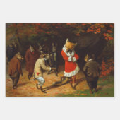 Auswahl von Waldtieren Geschenkpapier Set (Vorderseite 3)