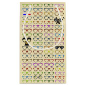 Auswahl- Whimsical Eyeglassmuster Kleine Geschenktüte (Rückseite)