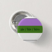 Auswahl-YER-Pronomenknöpfe Button (Vorne & Hinten)