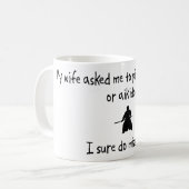 AuswahlEhefrau oder Aikido Kaffeetasse (Vorderseite Links)