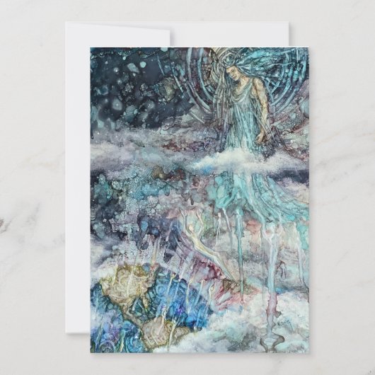 Auswählen der Erd-Karte Dankeskarte (Vorderseite)