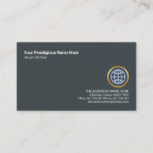 Auswahlfeld für kreative Sprache - PR-Manager Visitenkarte (Rückseite)