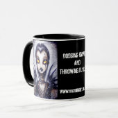 Ausweichen der Messer und Werfen der Kugel-Tasse Tasse (Vorderseite Links)