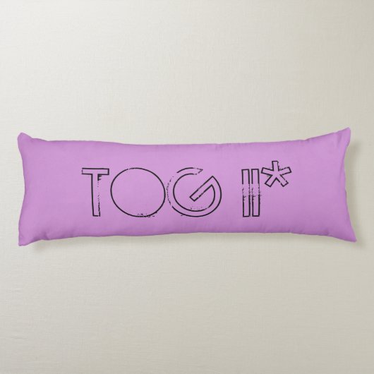 Ausweichendes lila langes Kissen des Behälters des (Rückseite)