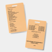 Ausweis (Vorder- & Rückseite)