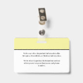 Ausweis-Ausweis für Kinder Studierende Schule Ausweis (Rückseite mit Clip)