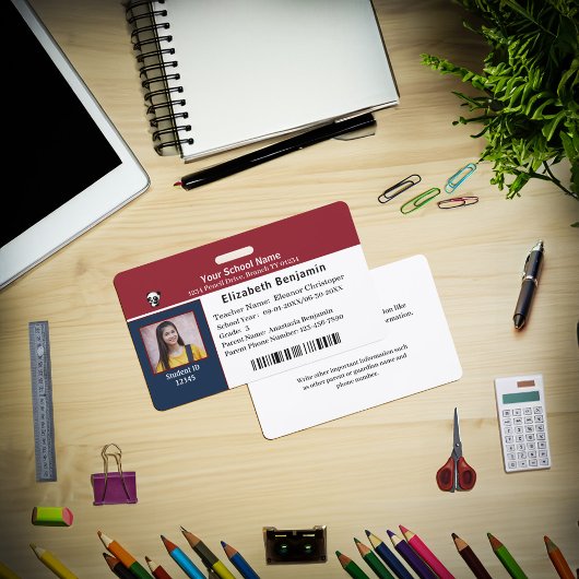 Ausweis-Ausweis Schüler Kinderkinderschule Ausweis