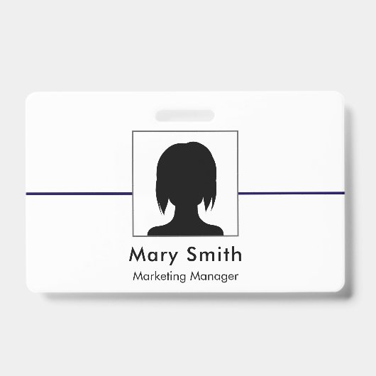 Ausweis Badge Karte Geschäft Mitarbeiter Personal (Vorderseite)