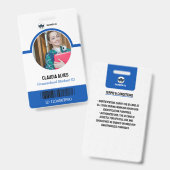 Ausweis | Blue and White Homeschoor ID (Front & Back)