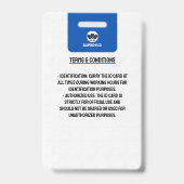 Ausweis | Blue and White Homeschoor ID (Back)