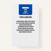 Ausweis | Blue and White Homeschoor ID (Rückseite)