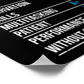 Ausweis des ärztlichen Assistenten Poster (Ecke)