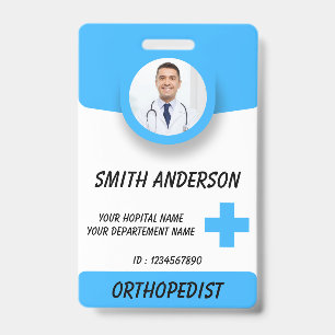 Ausweisbadge für Krankenpfleger mit Foto Ausweis
