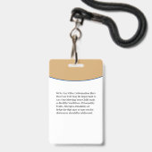 Ausweiskarte für Kinder-Jungen-Mädchen Ausweis (Rückseite mit Lanyard)